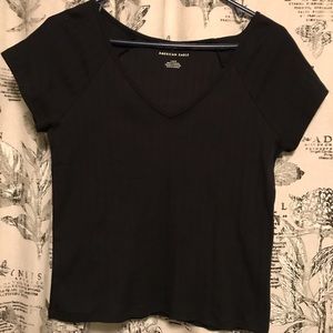 American Eagle Cropped V Neck
